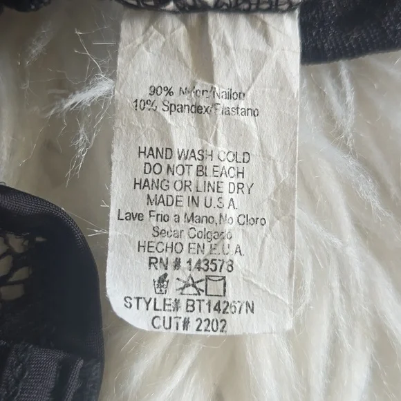 Naked Wardrobe Black Lace Bodysuit - Picture 4 of 5